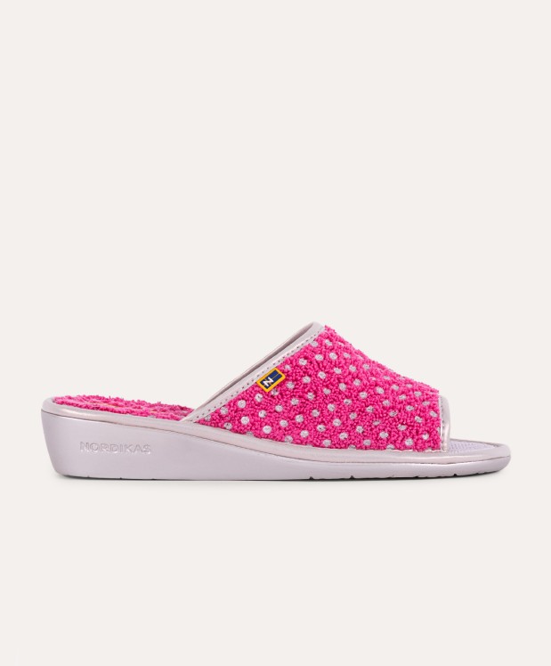 nordikas ZAPATILLAS DE CASA MUJER CIRCLES FRESA Ofertas