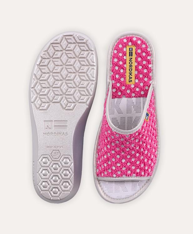 nordikas ZAPATILLAS DE CASA MUJER CIRCLES FRESA Ofertas