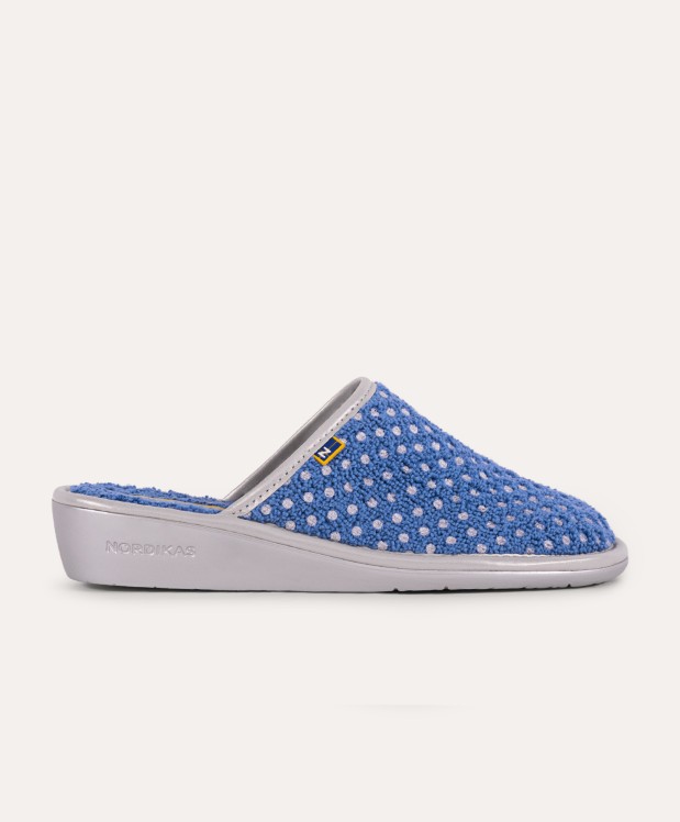 nordikas ZAPATILLAS DE CASA MUJER CIRCLES JEANS Venta caliente