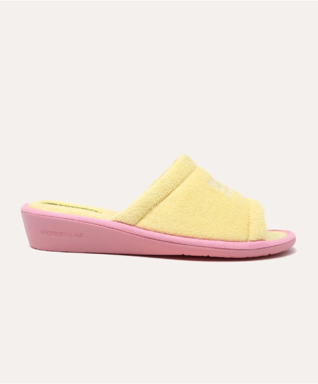 nordikas ZAPATILLAS DE CASA MUJER TOALLA LEMON Rebajas de fábrica