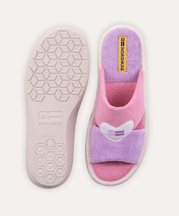 nordikas ZAPATILLAS DE CASA MUJER TOALLA LILA Tienda