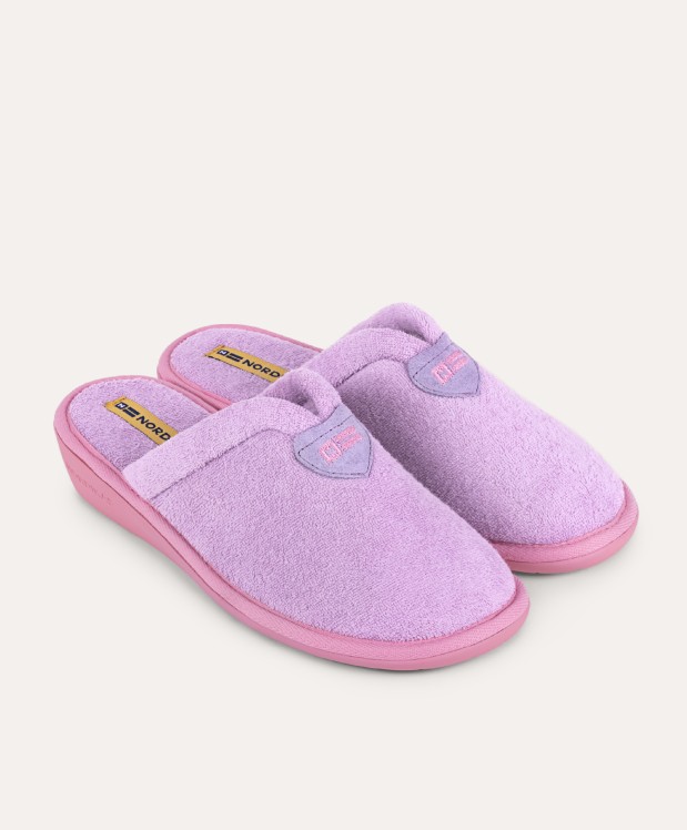 nordikas ZAPATILLAS DE CASA MUJER TOALLA LILA Mejor oferta