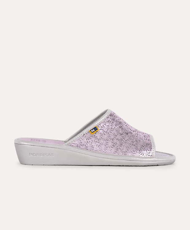 nordikas ZAPATILLAS DE CASA MUJER METALIC MALVA Oferta especial