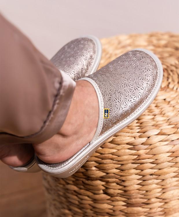 nordikas ZAPATILLAS DE CASA MUJER METALIC ONYX Envío gratis