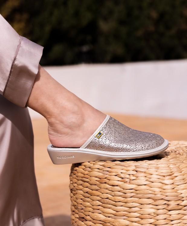 nordikas ZAPATILLAS DE CASA MUJER METALIC ONYX Envío gratis
