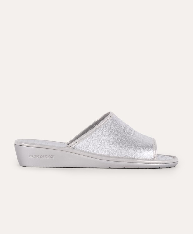 nordikas ZAPATILLAS DE CASA MUJER METALIC PLATA ÚLTIMAS EDICIONES