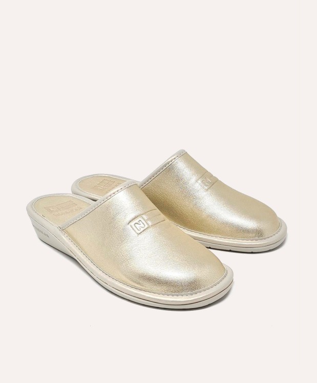 nordikas ZAPATILLAS DE CASA MUJER METALIC PLATINO Último día