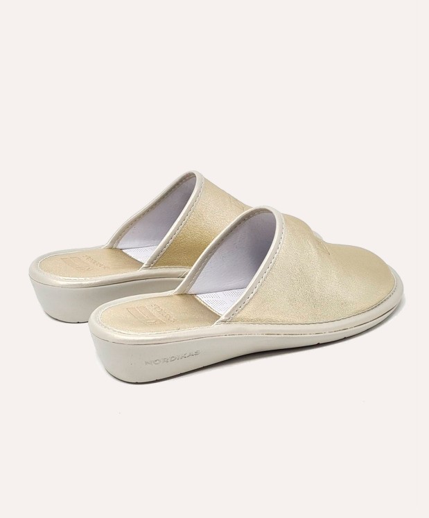 nordikas ZAPATILLAS DE CASA MUJER METALIC PLATINO Último día