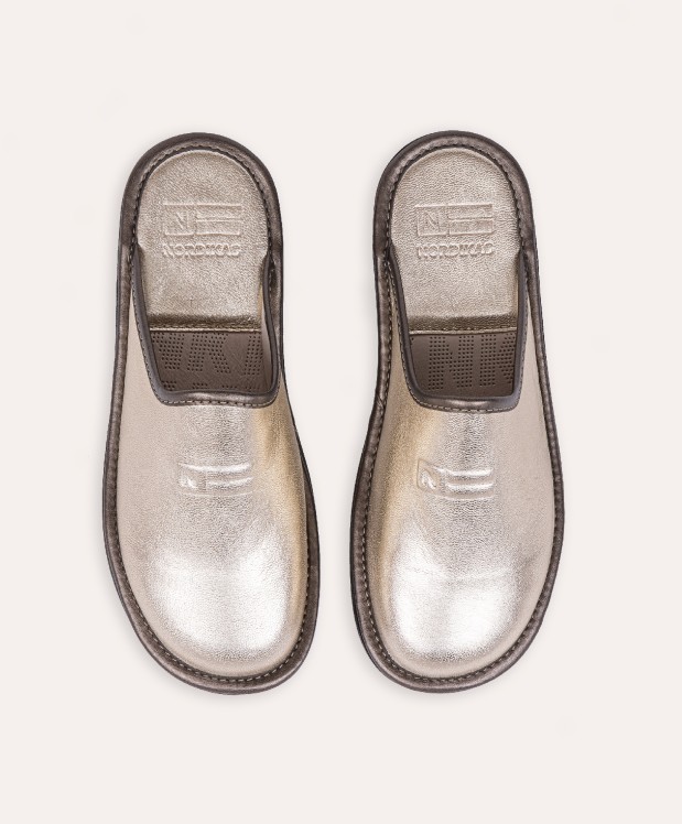 nordikas ZAPATILLAS DE CASA MUJER METALIC PLATINO Promoción por tiempo limitado
