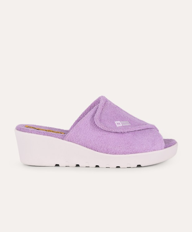 nordikas ZAPATILLAS DE CASA MUJER TOALLA LILA Grandes descuentos