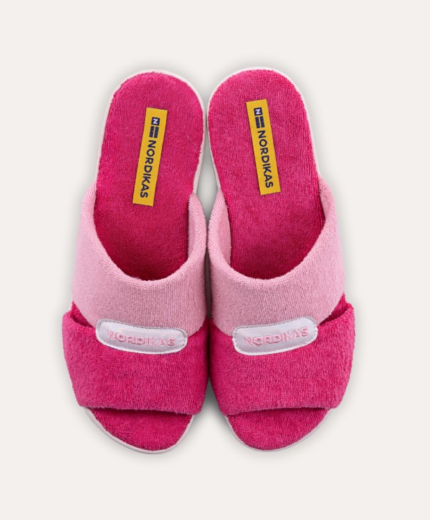 nordikas ZAPATILLAS DE CASA MUJER TOALLA FUXIA Envío internacional gratuito