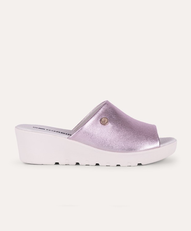 nordikas ZAPATILLAS DE CASA MUJER METALIC MALVA En oferta