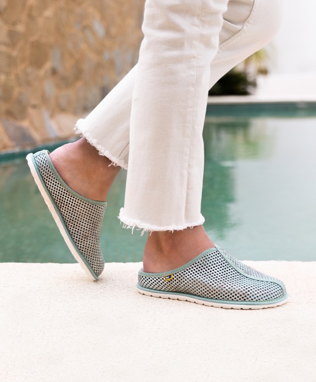 nordikas ZAPATILLAS DE CASA MUJER METALCRIS MENTA Descuentos del mes