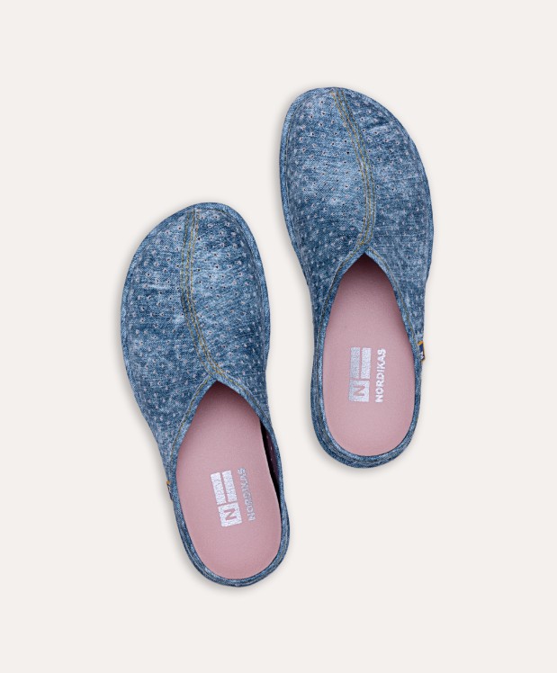 nordikas ZAPATILLAS DE CASA MUJER VAQUERO AZUL Última moda