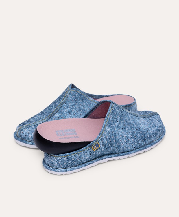 nordikas ZAPATILLAS DE CASA MUJER VAQUERO AZUL Última moda