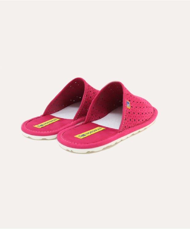nordikas ZAPATILLAS DE VIAJE MUJER CORAZONES FRAMBUESA Rebajas de fin de temporada