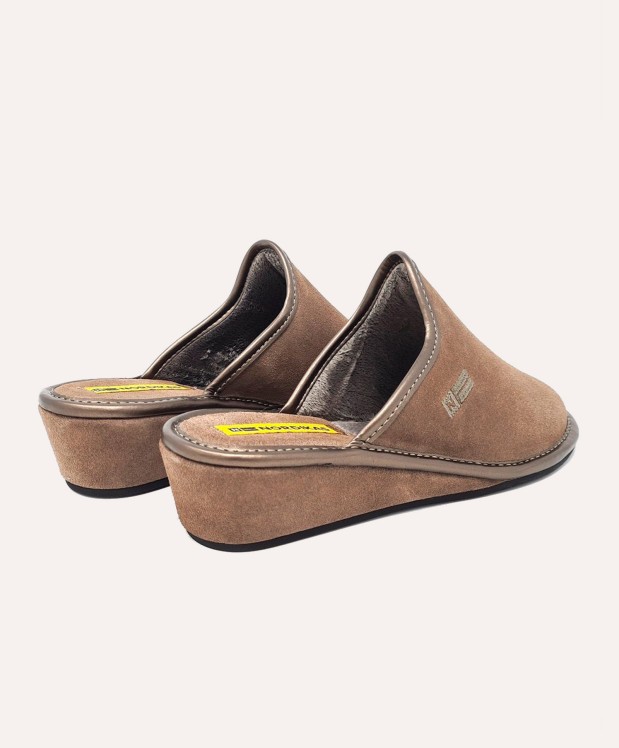 nordikas ZAPATILLAS DE CASA MUJER AFELPADO PIEDRA En línea