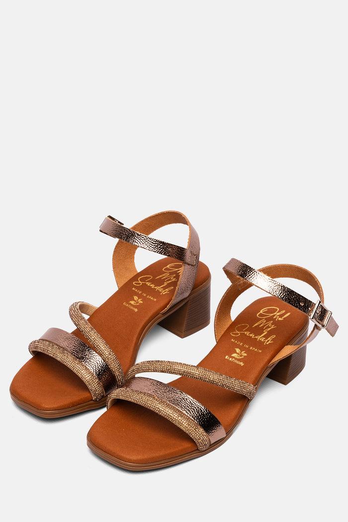 ﻿oh my sandals Sandalia Mujer Piel Olivia Cava Tienda de fábrica