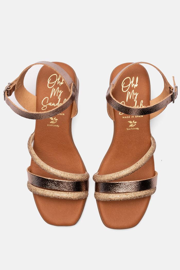 ﻿oh my sandals Sandalia Mujer Piel Olivia Cava Tienda de fábrica