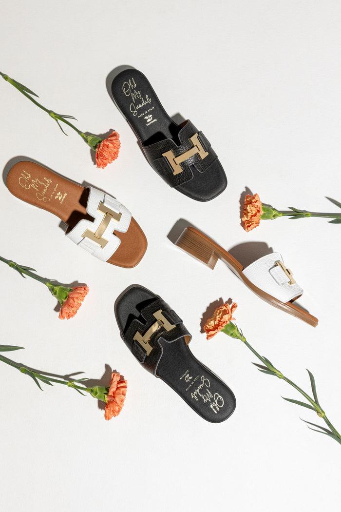 oh my sandals Sandalia Mujer Piel Kamala Blanco Limitado a 3 días