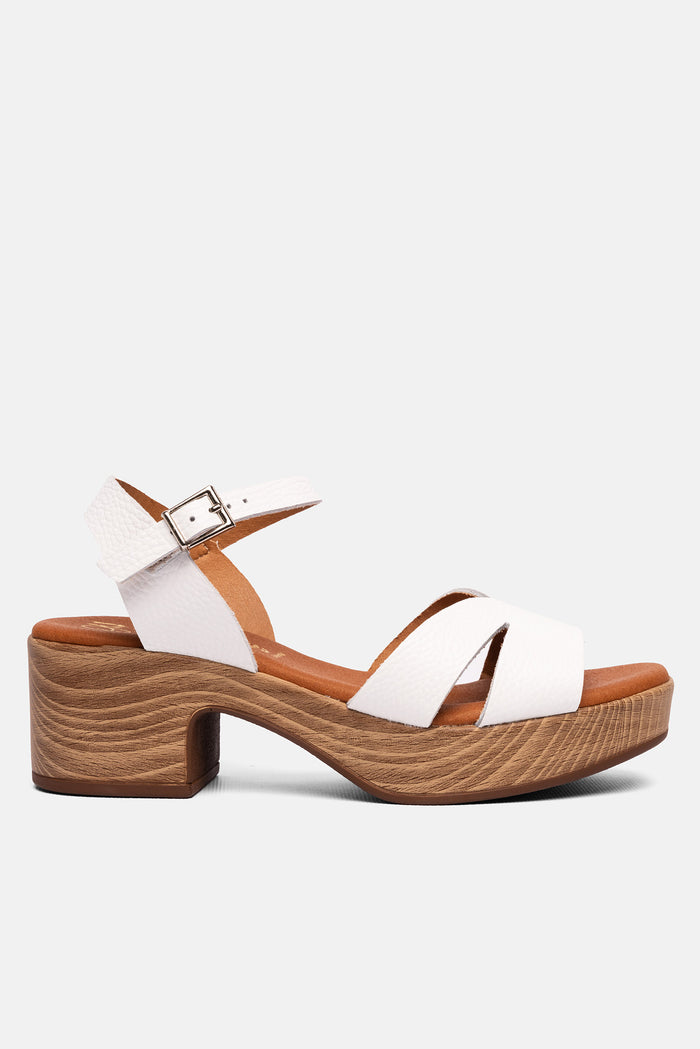 oh my sandals Sandalia Mujer Piel Pamela Blanco En oferta