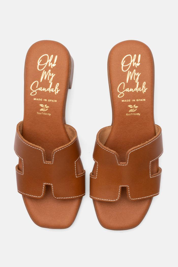 oh my sandals Sandalia Mujer Piel Nancy Roble Ofertas de temporada
