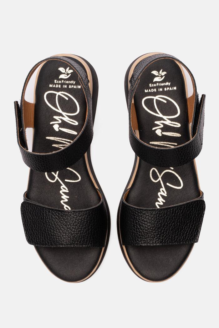 oh my sandals Sandalia Mujer Piel Selene Negro Devoluciones gratuitas