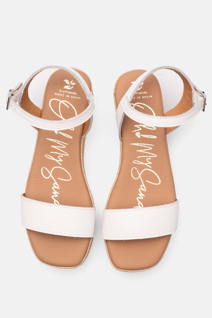 oh my sandals Sandalia Mujer Piel Zoe Blanco En línea