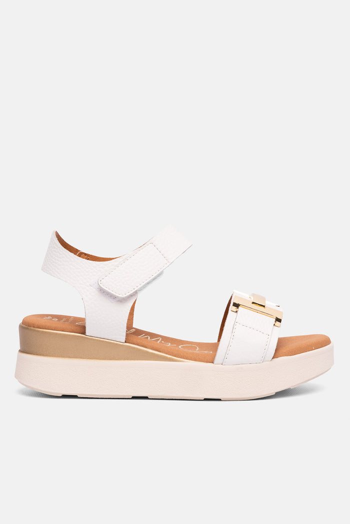 oh my sandals Sandalia Mujer Piel Vega Blanco Rebajas