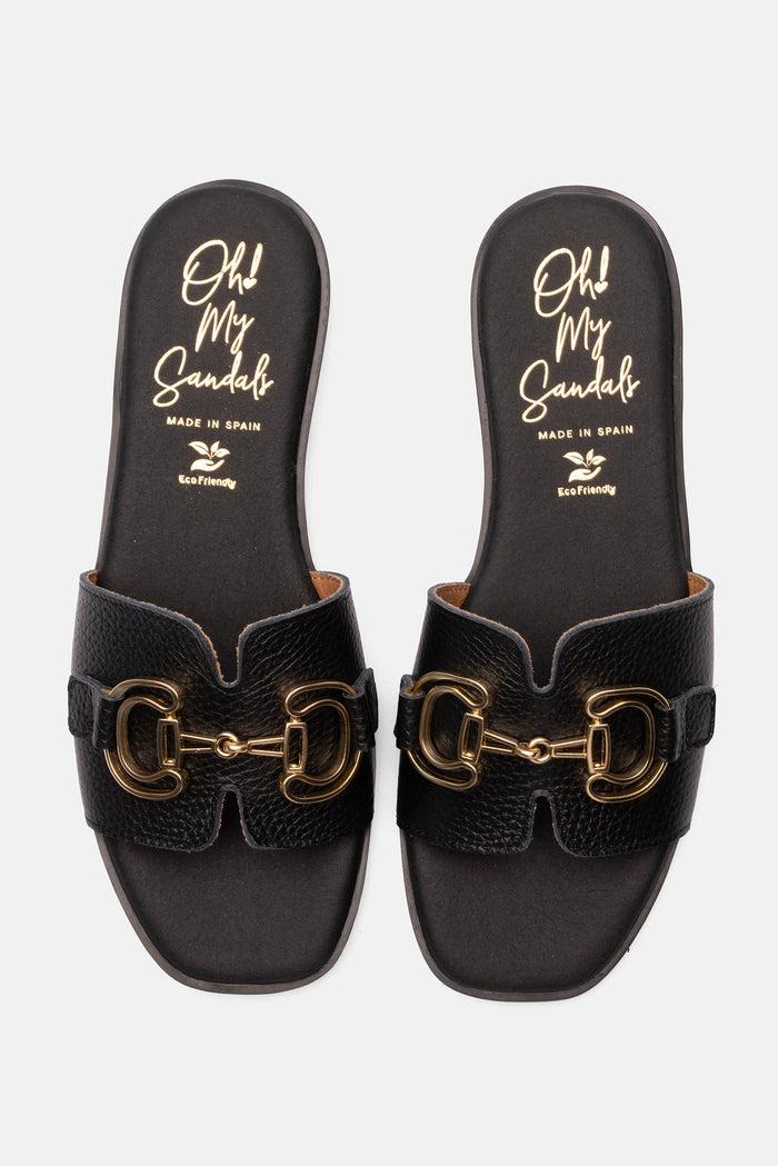 oh my sandals Sandalia Mujer Piel Helga Negro Los más vendidos