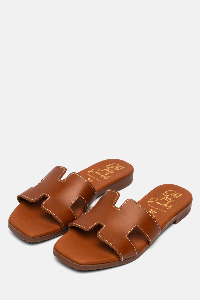 oh my sandals Sandalia Mujer Piel Denise Roble Mejor oferta
