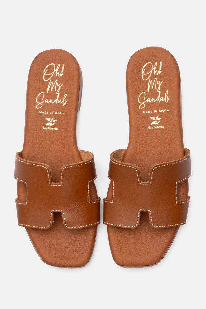 oh my sandals Sandalia Mujer Piel Denise Roble Mejor oferta