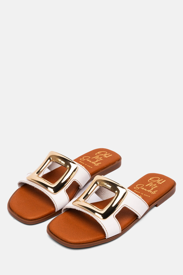 oh my sandals Sandalia Mujer Piel Caterina Blanco Rebajas top
