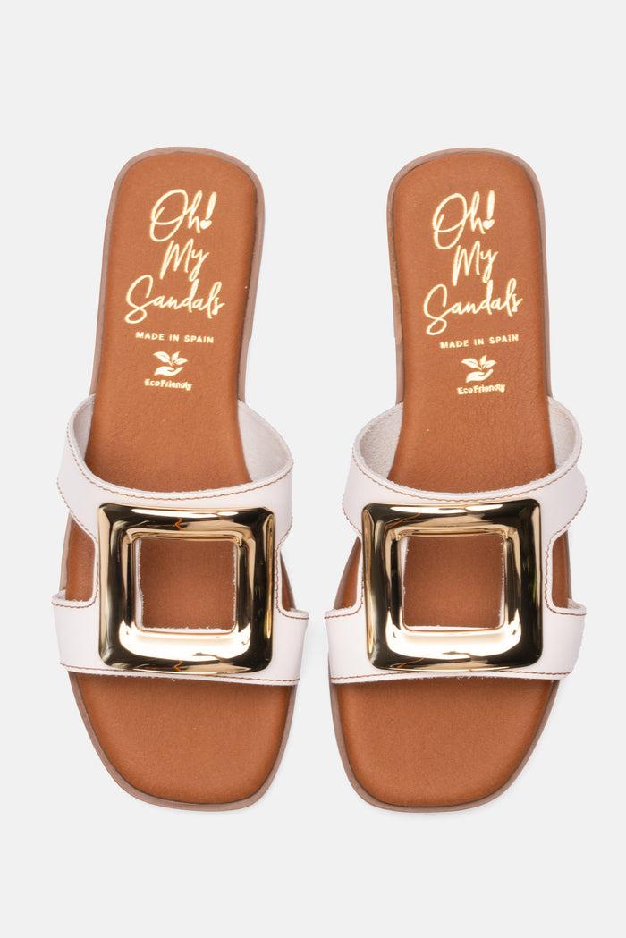 oh my sandals Sandalia Mujer Piel Caterina Blanco Rebajas top