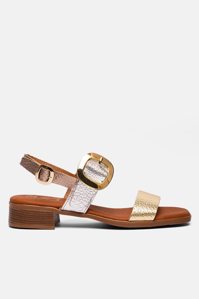 oh my sandals Sandalia Mujer Piel Malena Plata Envío gratis
