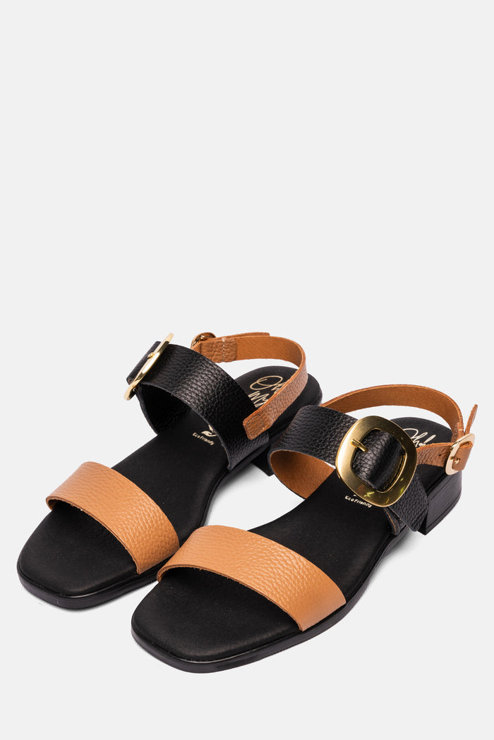 oh my sandals Sandalia Mujer Piel Malena Negro Oferta especial