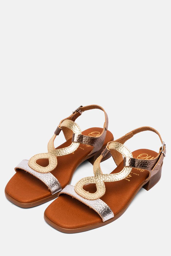 oh my sandals Sandalia Mujer Piel Leila Cava Envío gratis