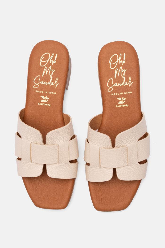 oh my sandals Sandalia Mujer Piel Ingrid Hielo Precio de fábrica