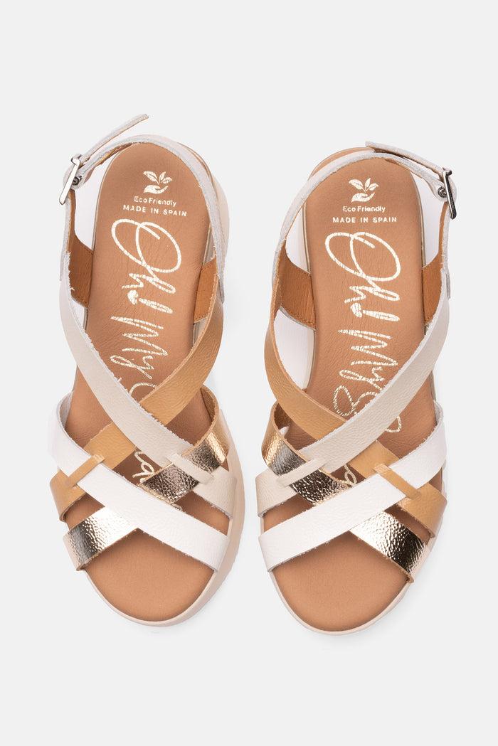oh my sandals Sandalia Mujer Piel Úrsula Hielo Promoción por tiempo limitado