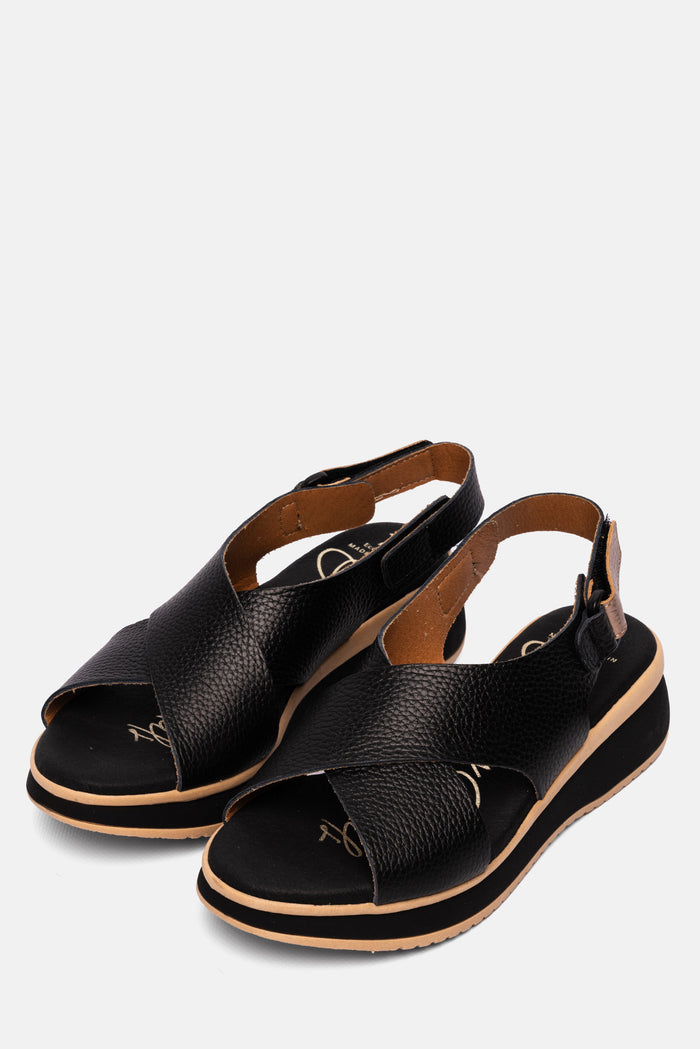 oh my sandals Sandalia Mujer Piel Soraya Negro Superdescuento