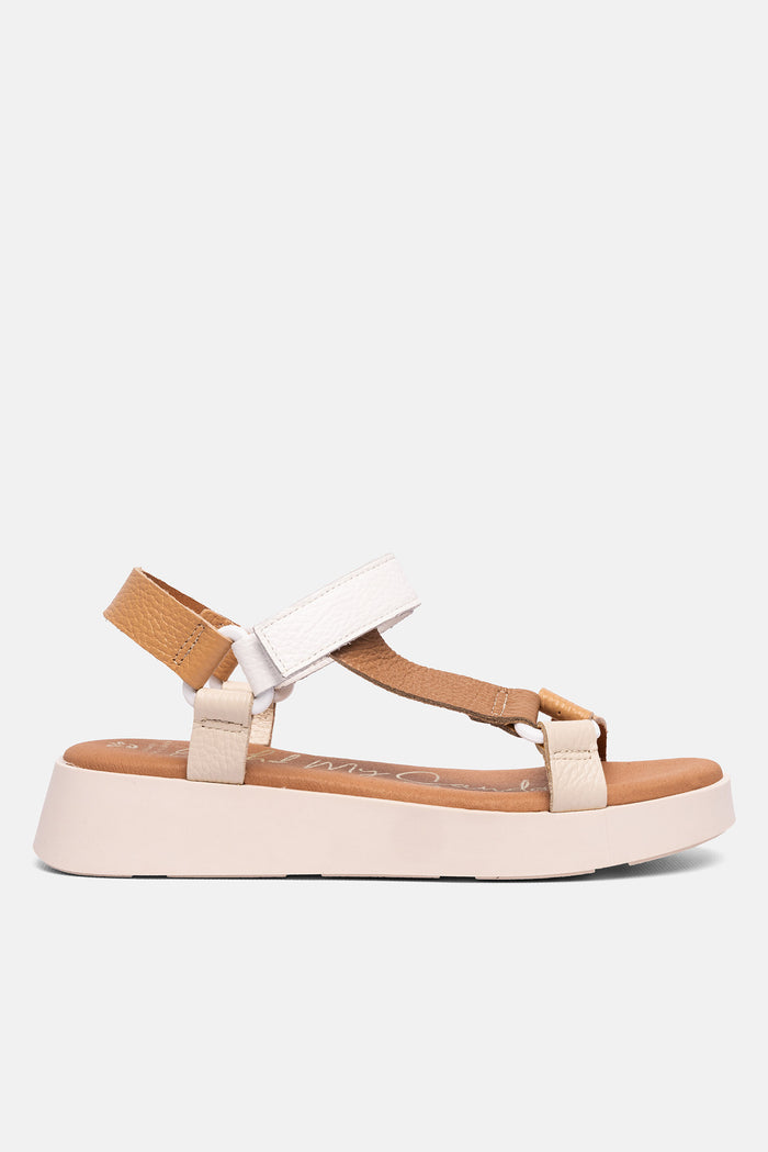 oh my sandals Sandalia Mujer Piel Salma Blanco Envío internacional gratuito