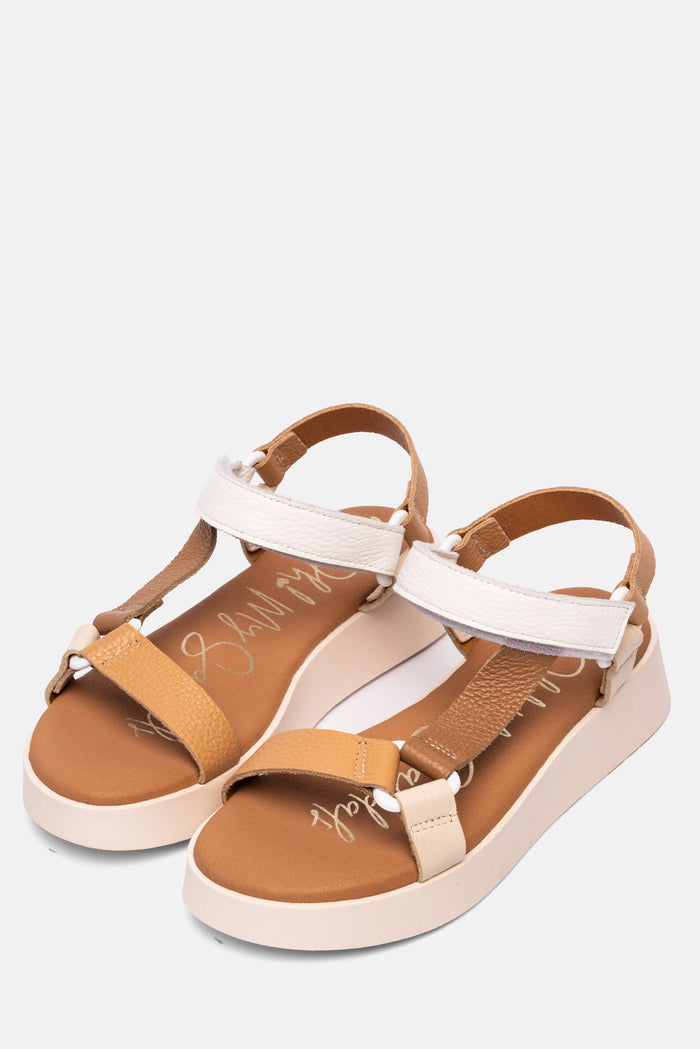 oh my sandals Sandalia Mujer Piel Salma Blanco Envío internacional gratuito