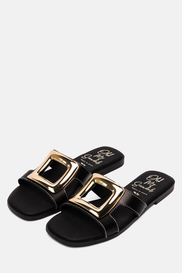 oh my sandals Sandalia Mujer Piel Caterina Negro Limitado a 3 días