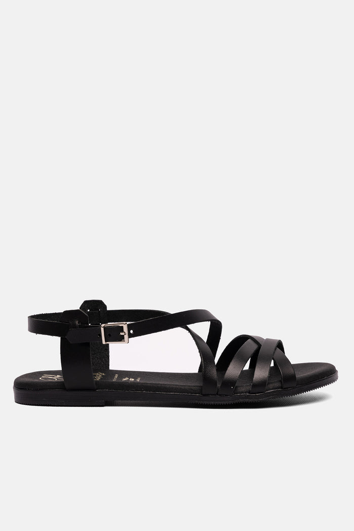oh my sandals Sandalia Mujer Piel Brenda Negro En oferta