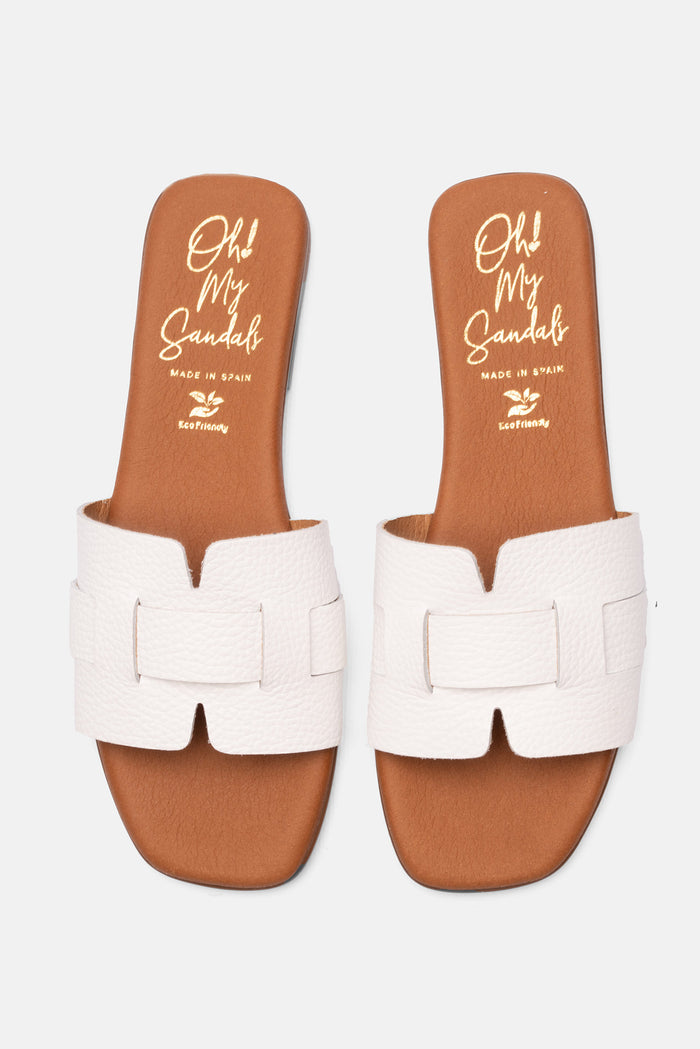 oh my sandals Sandalia Mujer Piel Alexia Blanco Libre de impuestos