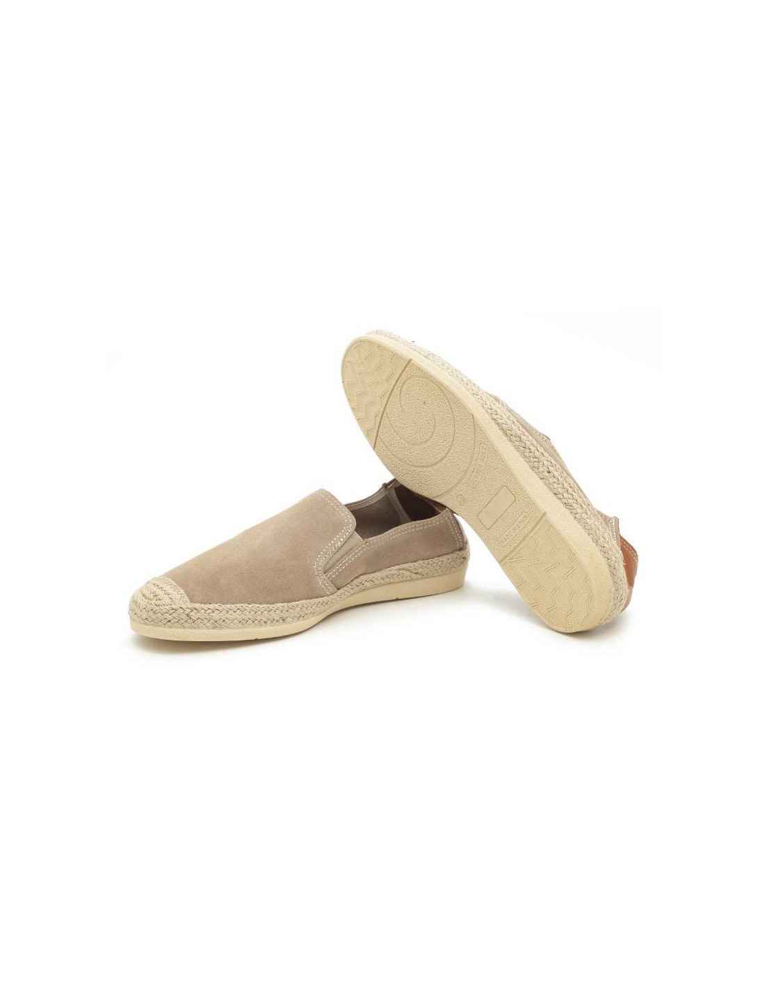 ortiz & reed Alpargatas de piel afelpado color beige SEVI-CORDA Precios de Black Friday