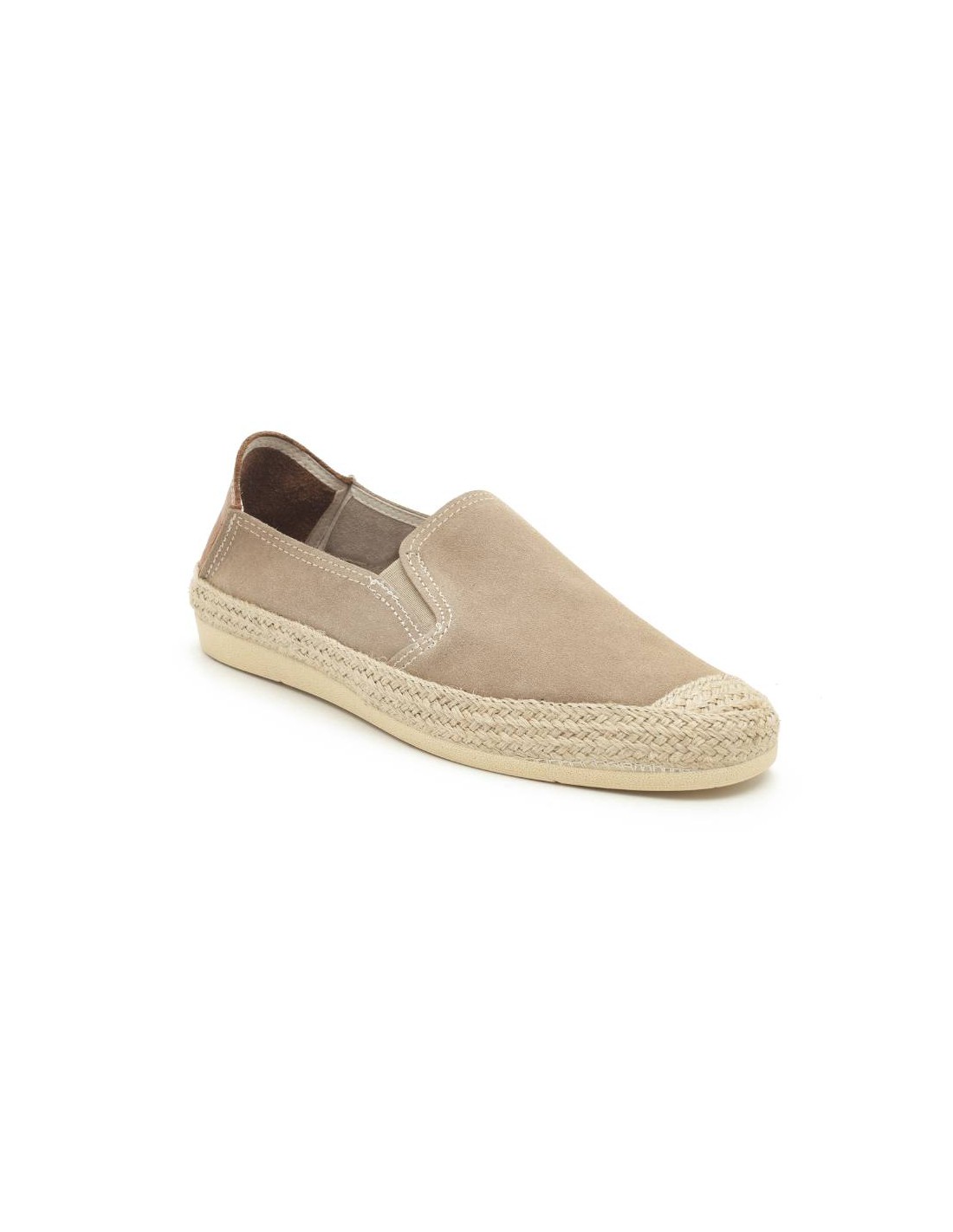 ortiz & reed Alpargatas de piel afelpado color beige SEVI-CORDA Precios de Black Friday