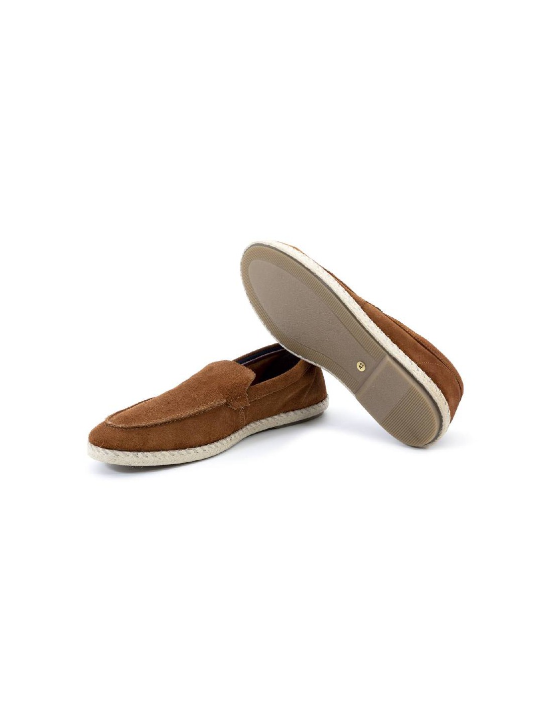 ortiz & reed Alpargatas de piel afelpado color cuero SALGAR-CUERO En oferta