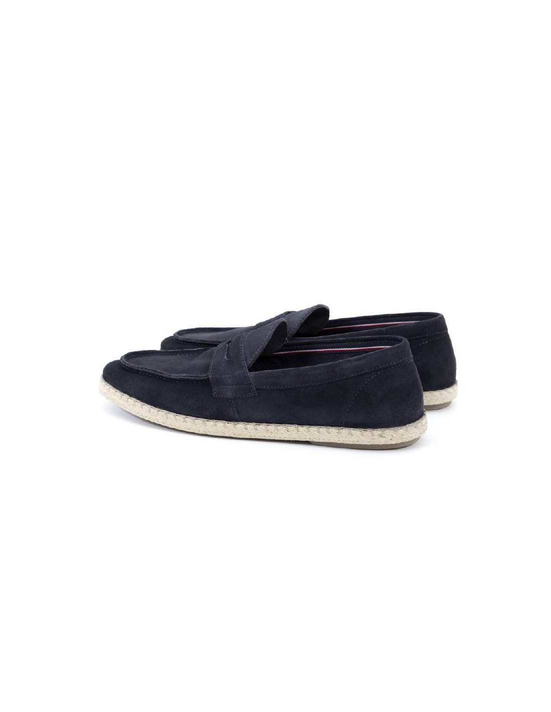 ortiz & reed Alpargatas de piel afelpado color azul SALGAR-NAVY Oferta exclusiva