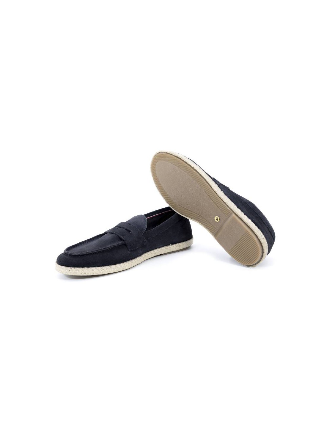 ortiz & reed Alpargatas de piel afelpado color azul SALGAR-NAVY Oferta exclusiva